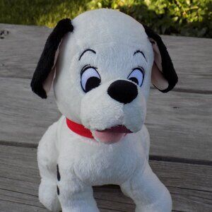 DISNEY STORE Authentic 101 Dalmatians Plush Puppy Dog Stuffed Animal 13" Toy